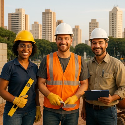 Funcionários construção civil Uberlândia